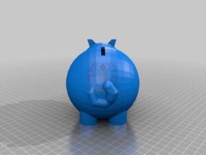 חזיר קופת חיסכון - קובץ STL הורדה והדפסה בתלת מימד בחינם!-0