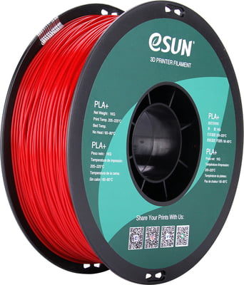 פילמנט +Fire Engine Red eSUN PLA בצבע אדום ינגיני 1.75 מ”מ