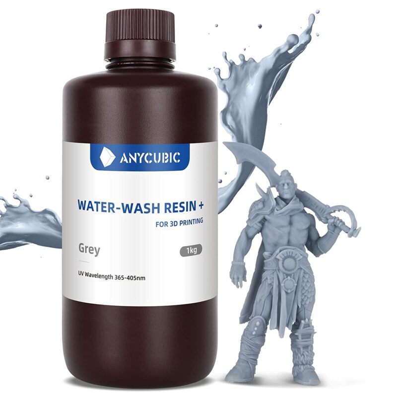 שרף אפור Gray Resin איכותי נשטף במים AnyCubic Water Washable Resin למדפסות DLP/SLA