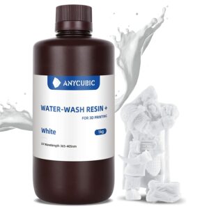 שרף לבן White Resin איכותי נשטף במים AnyCubic Water Washable Resin למדפסות DLP/SLA