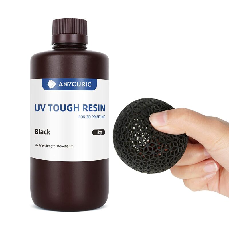 Anycubic UV Flexible Tough resin Black - שרף קשיח וגמיש שחור