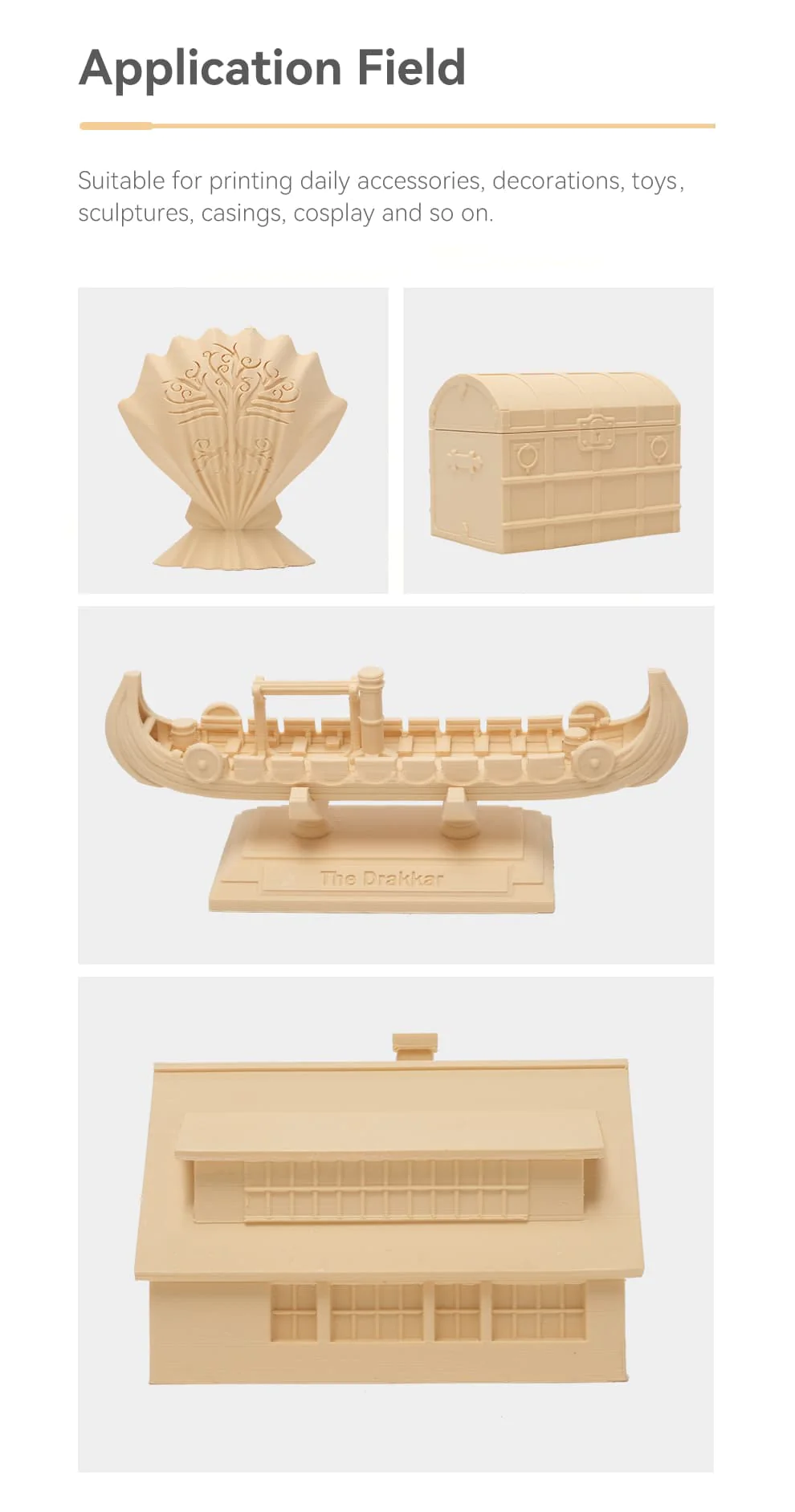 eSUN Wood PLA Filament 1.75mm, Wood PLA 3D Printer Filament
